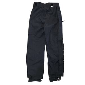 Obermeyer Ski Pants Men M Black Full Side Zip 2 Way Zipper Snow Pant Winter Gear